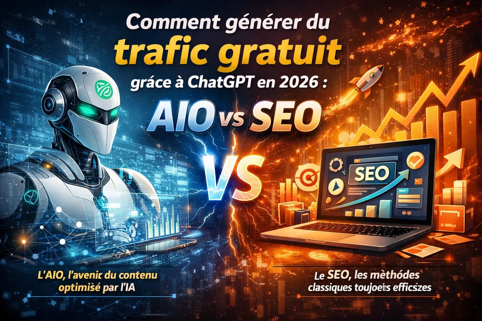 Comment générer du trafic gratuit grâce à ChatGPT en 2026 : AIO vs SEO
